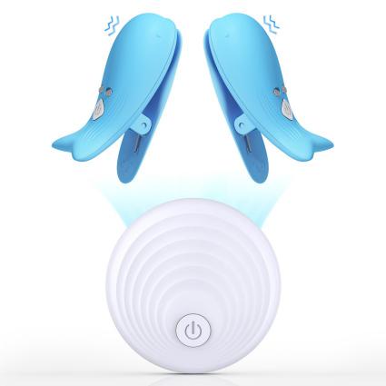 Wireless Remote Control Nipples Clamp Vibrator Breast Clip Female Masturbation Massage Adult Products Nipple Sucking Sex Toys